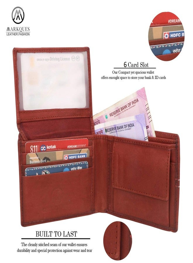 MARKQUES Vince Genuine Leather Brown Men's Wallet (VIN-4403) - Image 3